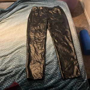 Faux leather leggings
